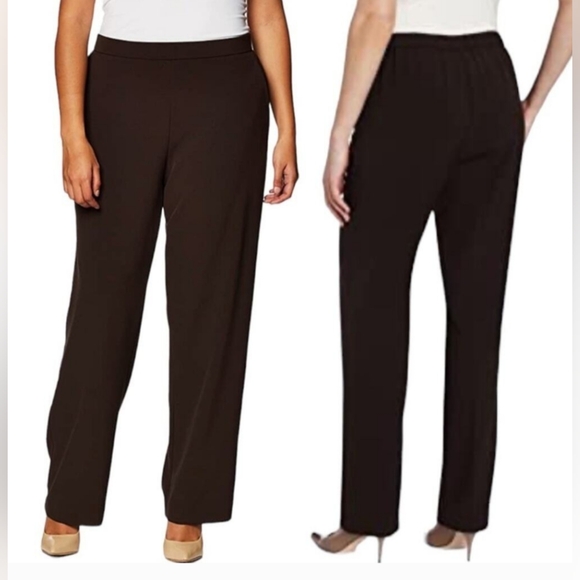 Briggs Women's Chocolate Brown Dress Pants - Picture 1 of 17